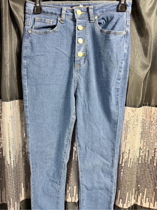Denim - Classic High-Waist Button-Fly Women’s Jeans - Blue